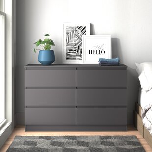 Anthracite grey chest of outlet drawers